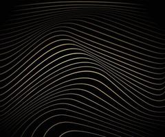 Golden wave line background vector