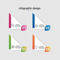 diseño infográfico diseño moderno negocios vector