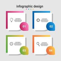diseño infográfico diseño de negocios simple vector