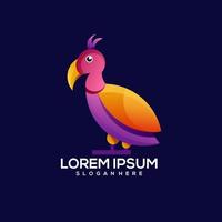 bird logo colorful gradient illustration vector