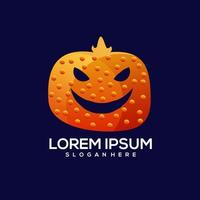 Pump halloween logo colorful gradient illustration vector