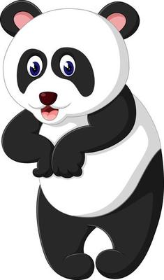 cute panda cartoon
