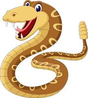 Cartoon rattlesnake of illustration vector