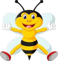 Cartoon adorable bees vector