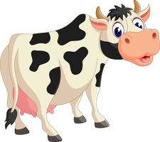 Cute cow cartoon vector