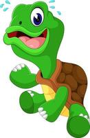 Cute cartoon turtle vector