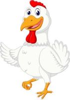 cute chicken cartoon vector