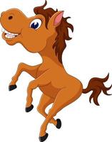 cute horse cartoon vector