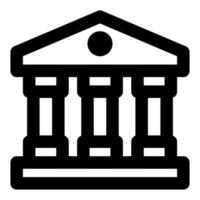 courthouse icon ui vector