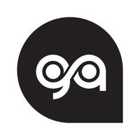 Ga initial letter vector logo icon