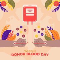 World Blood Donor Day Concept vector