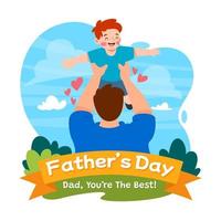 Fathers Day Concept vector