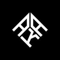 AAK letter logo design on black background. AAK creative initials letter logo concept. AAK letter design. vector