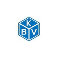 diseño de logotipo de letra kbv sobre fondo negro. concepto de logotipo de letra de iniciales creativas kbv. diseño de letras kbv. vector