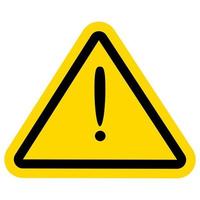 Warning traffic  sign with exclamation mark symbol. vector