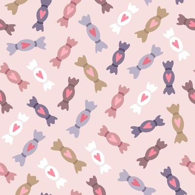 Romantic candy pattern