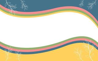 colorful rainbow floral swirl wave background suitable for business advertising vector