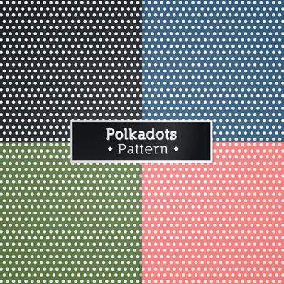 set of polka dots pattern collection background for textile printing book covers etc