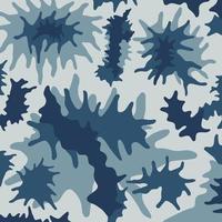 abstract blue sea camouflage military pattern background vector