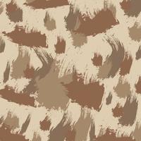 abstract brush art brown desert camouflage pattern army background vector