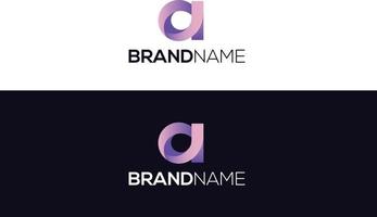 Initial Line Letter A Logo Design Template.