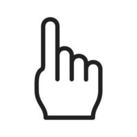 icono de cursor de mano vector