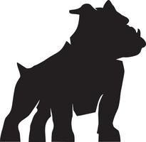 PIT BULL DOG silhouette vector