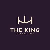 Crown logo design concept vector illustration. Universal crown royal king logo design.