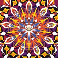 Fractal Kaleidoscope Background vector