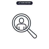 recruitment icon symbol template for graphic and web design collection logo vector illustration