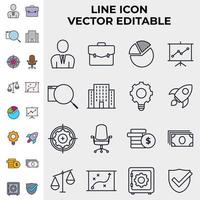 Business and finance set icon symbol template for graphic and web design collection logo vector illustration