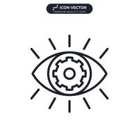 vision icon symbol template for graphic and web design collection logo vector illustration