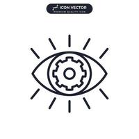 vision icon symbol template for graphic and web design collection logo vector illustration