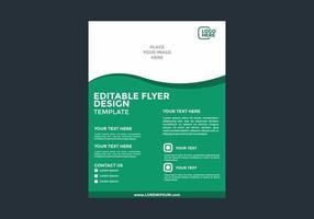 Unique and colorful editable flyer design vector