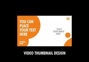 Unique and colorful video thumbnail design vector