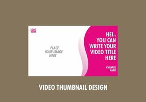 Unique and colorful video thumbnail design vector