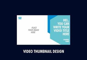 Unique and colorful video thumbnail design vector