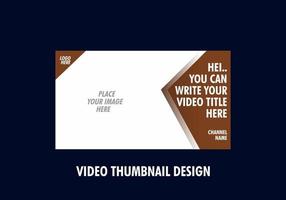 Unique and colorful video thumbnail design vector