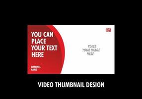 Unique and colorful video thumbnail design vector