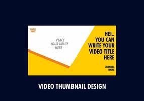 Unique and colorful video thumbnail design vector