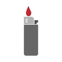 Lighter icon vector. Thin line lighter outline icon vector illustration.