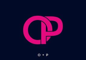 Pink color of OP initial letter vector