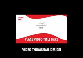 Unique and colorful video thumbnail design vector