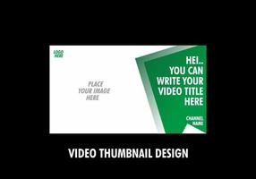 Unique and colorful video thumbnail design vector