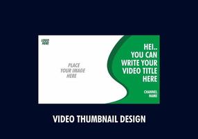 Unique and colorful video thumbnail design vector
