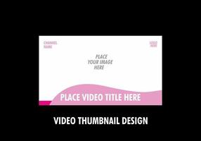 Unique and colorful video thumbnail design vector