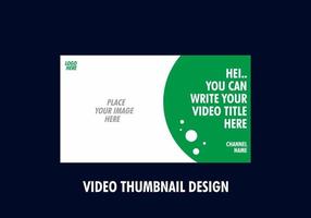 Unique and colorful video thumbnail design vector
