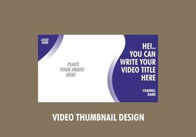 Unique and colorful video thumbnail design vector