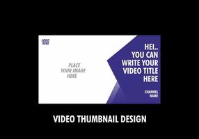 Unique and colorful video thumbnail design vector
