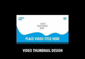 Unique and colorful video thumbnail design vector